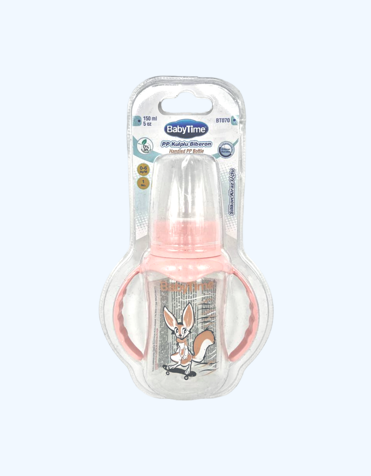 Baby Time Классическая бутылка с ручкой, 150 мл