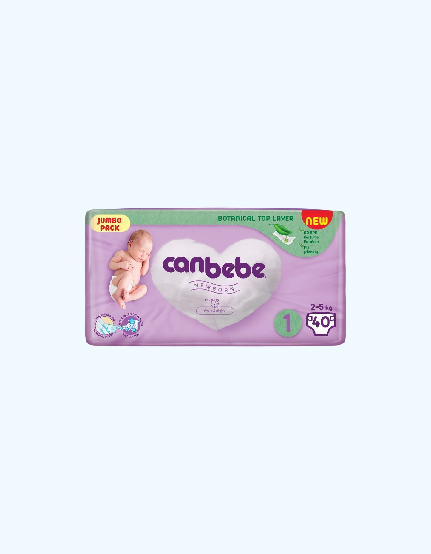 Canbebe Tagliklar, NB, 2-5 kg, 40 dona