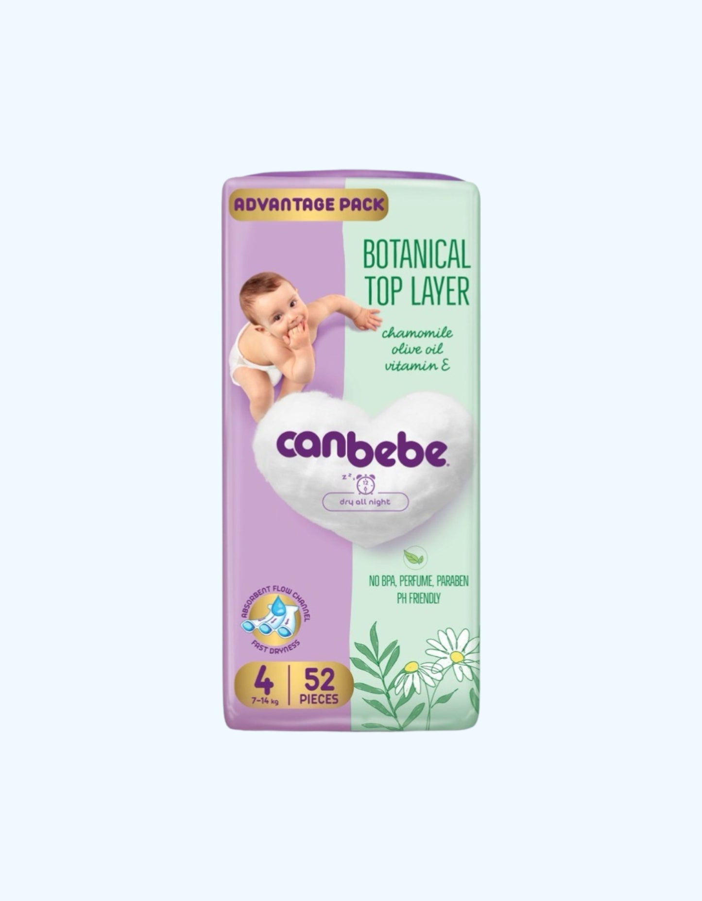 Canbebe Tagliklar, L, 7-14 kg, 52 dona