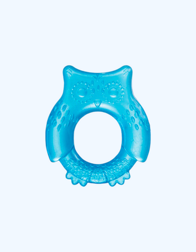 Canpol Babies Прорезыватель с водой, силиконовый, массажер для десен, без BPA, сова, 0+ мес.