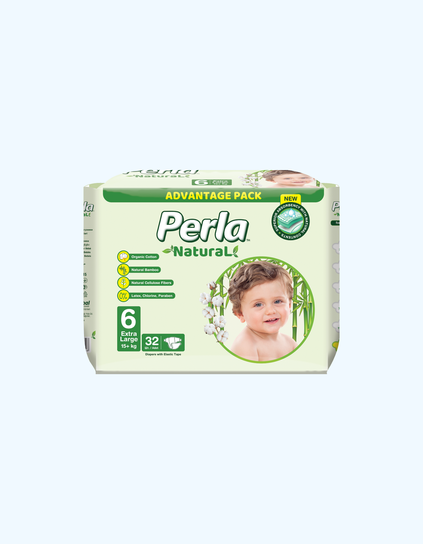 Perla Natural 6 ta taglik, Extra Large, 15+ kg, 32 dona