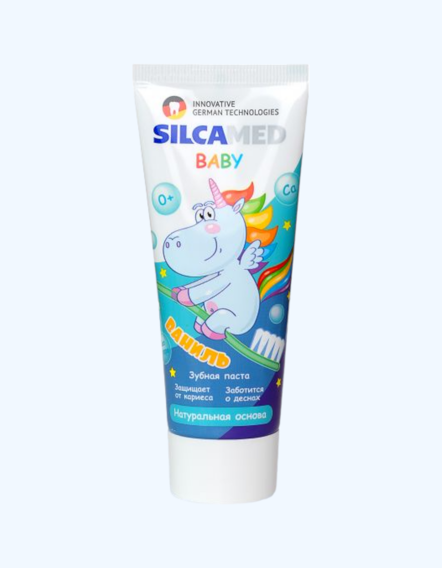 Silcamed Детская зубная паста со вкусом ванили "Baby", 0+, 65 г