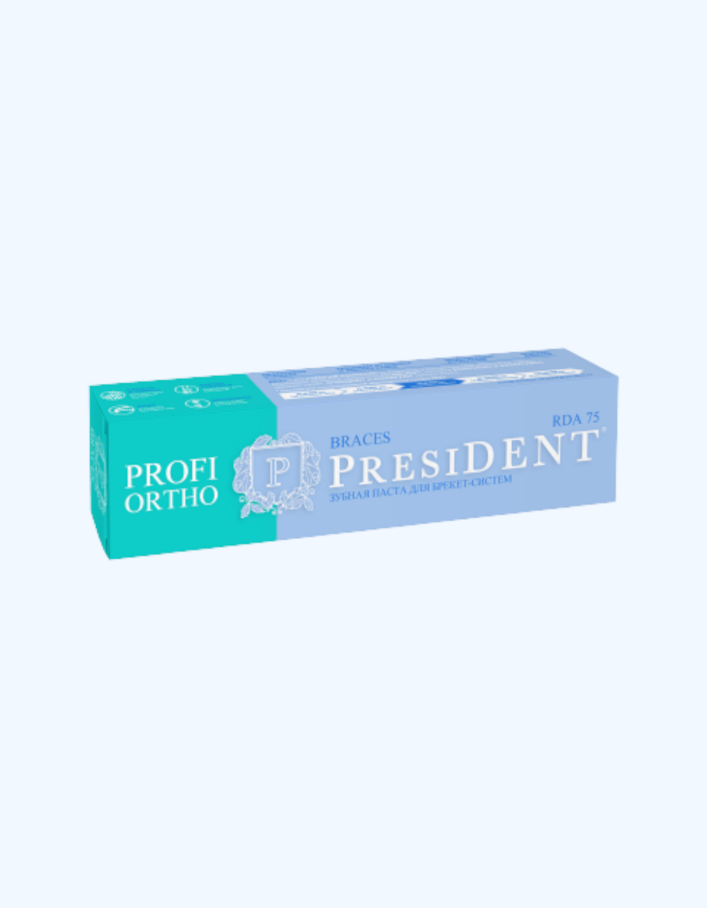 PresiDent Profi Ortho tish pastasi "Braces" tizimi uchun tish pastasi, 50 ml