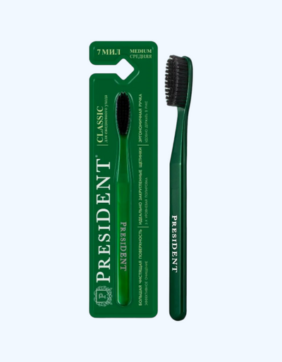 PresiDent Зубная щетка "Classic", средняя