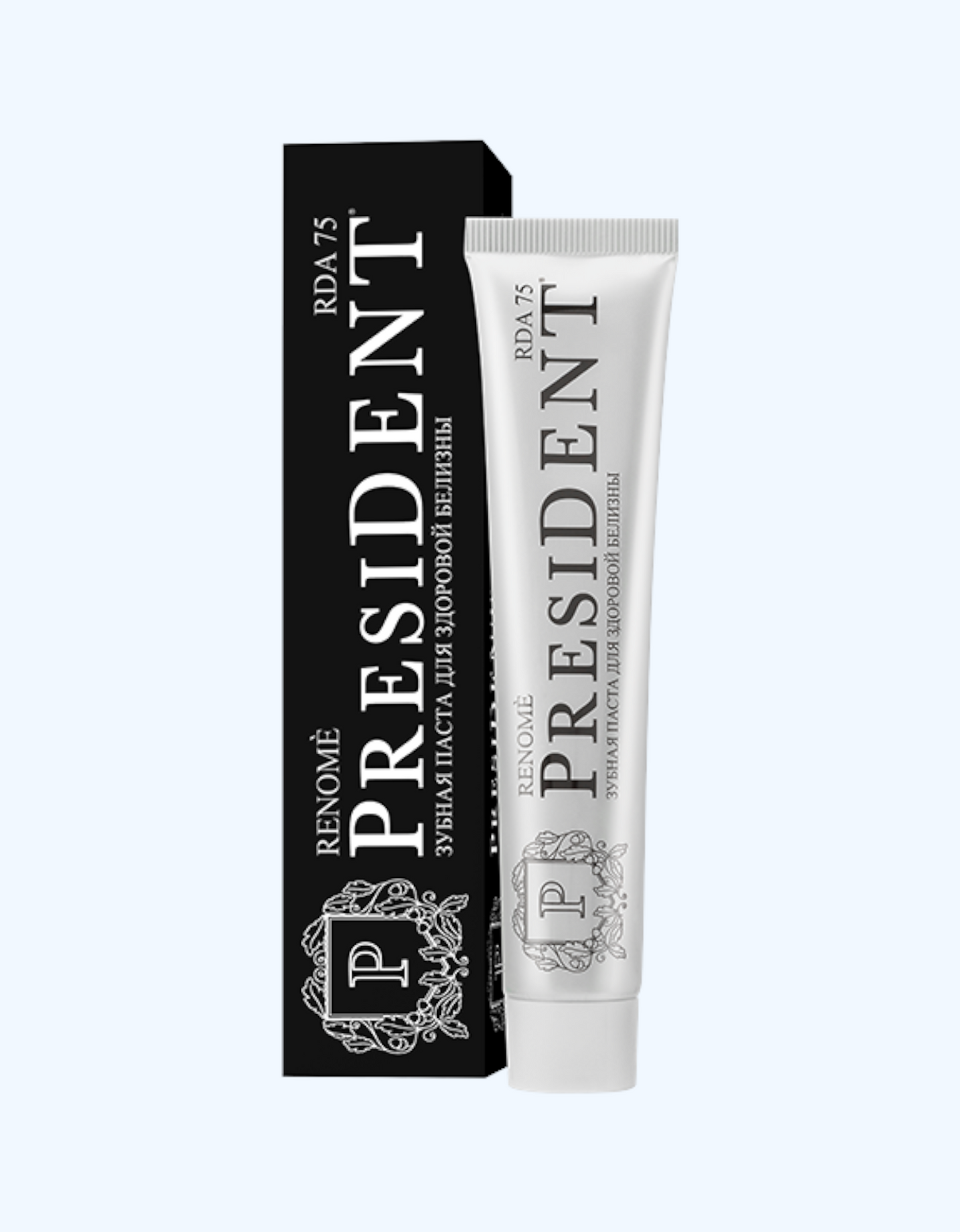 PresiDent Зубная паста для здоровой белизны "Renome", 75 г