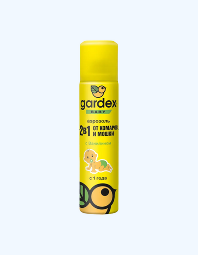 Chivin va midgelarga qarshi Gardex Baby Aerosol, 80 ml