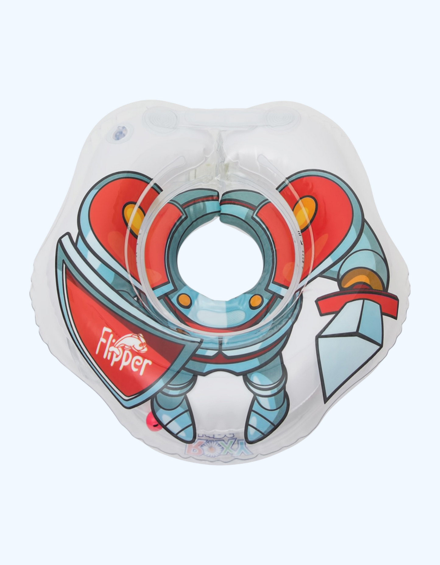 ROXY-KIDS "Flipper" chaqaloqlarni cho'milish uchun puflanadigan ikki kamerali bo'yinli halqa, 0+ oy.