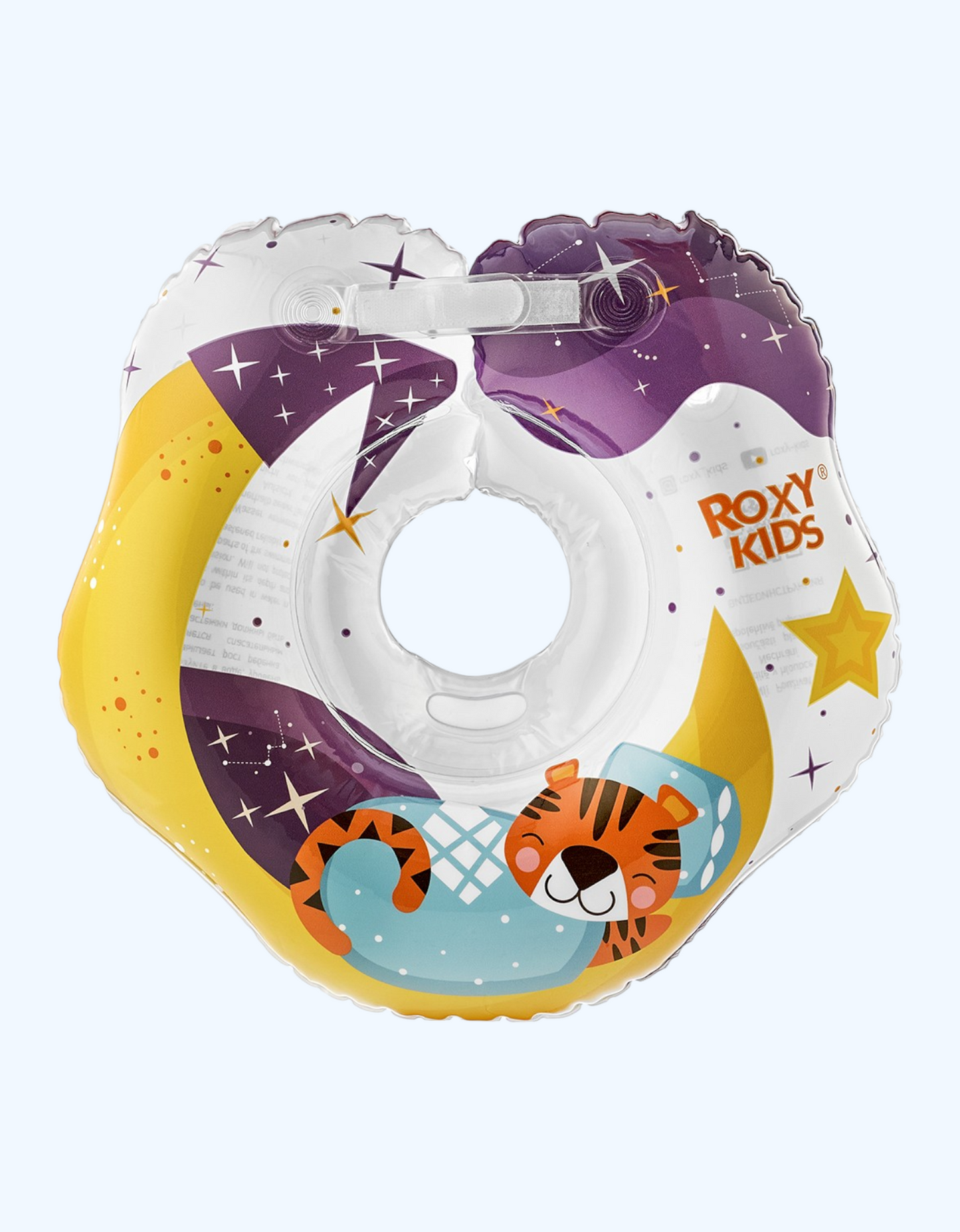 ROXY-KIDS "Tiger" chaqaloqlarni cho'milish uchun shishiriladigan bo'yinbog', 0+ oy.
