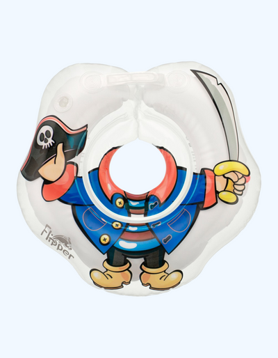 ROXY-KIDS "Flipper" chaqaloqlarni cho'milish uchun puflanadigan ikki kamerali bo'yinli halqa, 0+ oy.