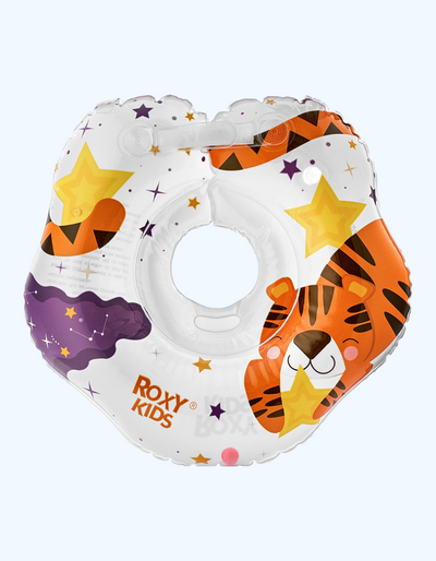 ROXY-KIDS "Tiger" chaqaloqlarni cho'milish uchun shishiriladigan bo'yinbog', 0+ oy.