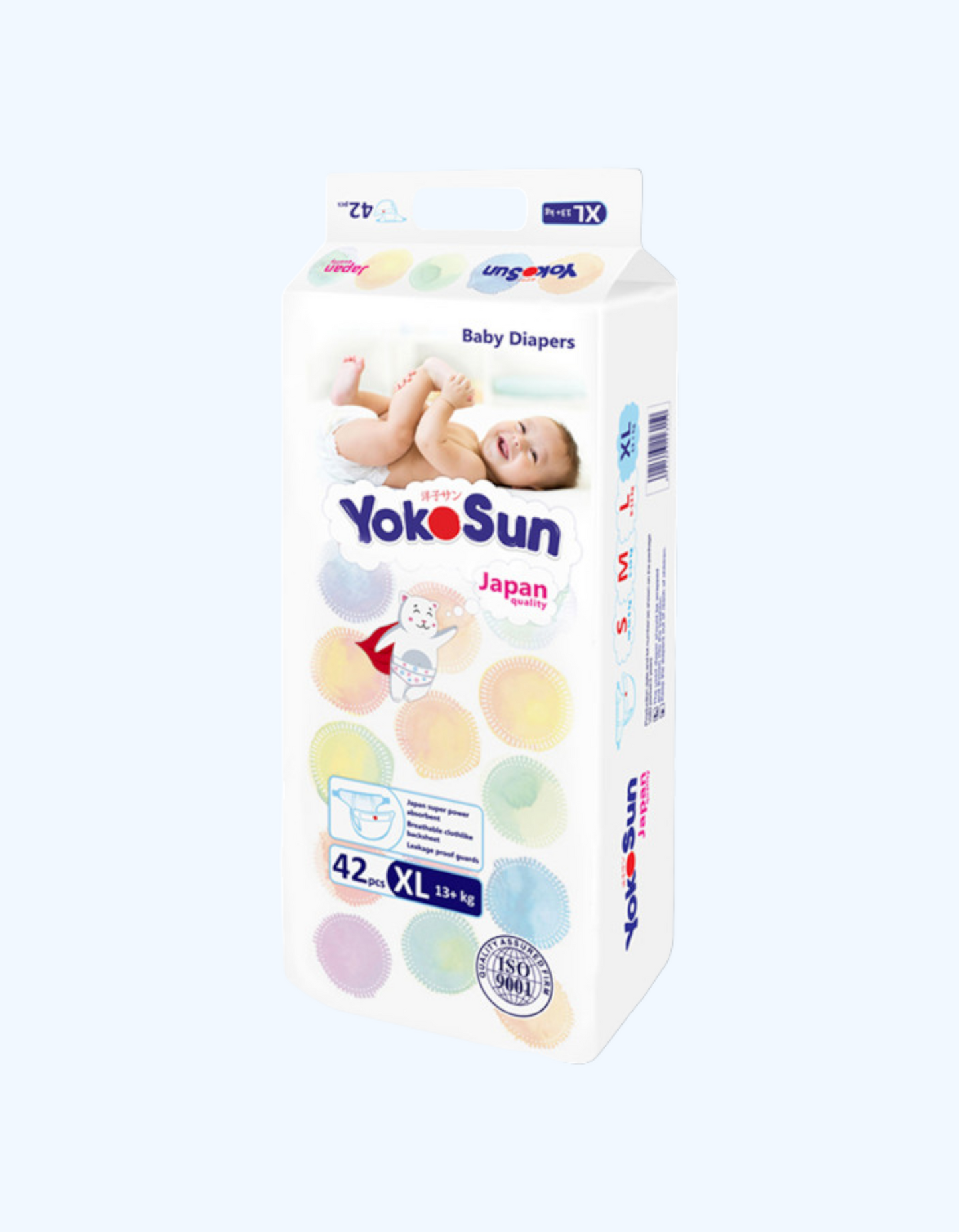 YokoSun tagliklari Comfort, XL, 13+ kg, 42 dona
