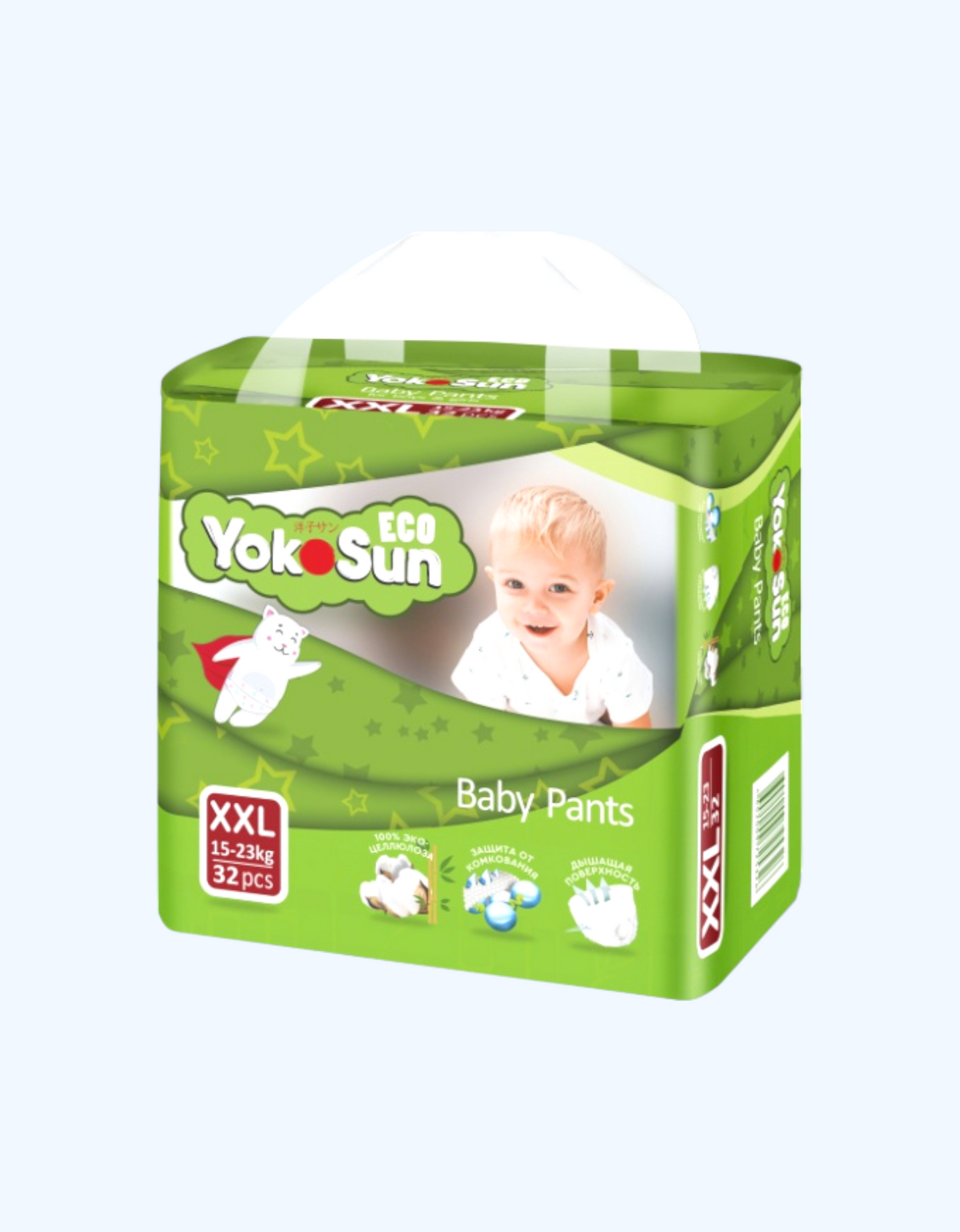 YokoSun Подгузники-трусики Eco, XXL, 15-23 кг, 32 шт