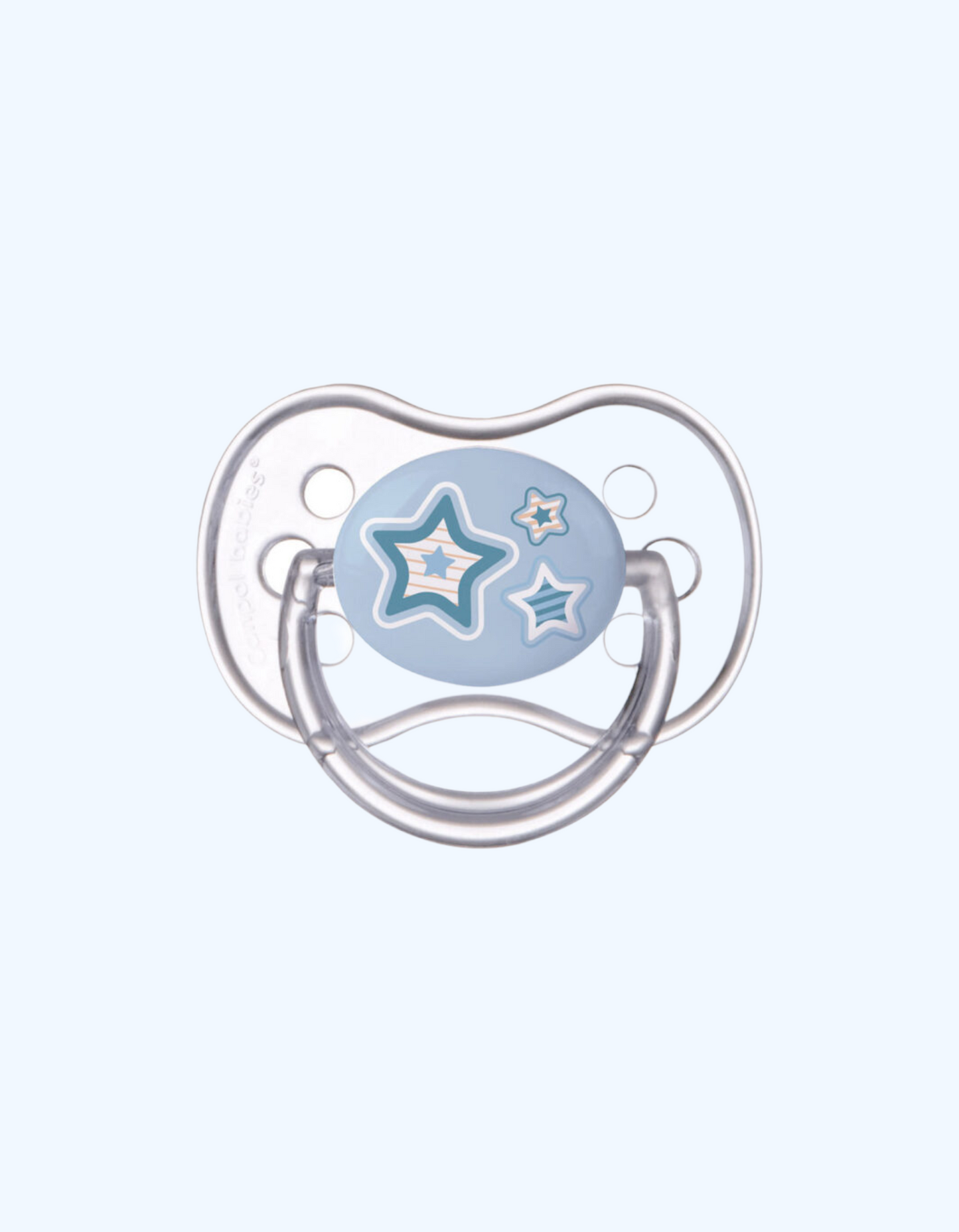 Canpol Babies Соска-пустышка, силиконовая, с колпачком, без BPA, 6-18 мес.