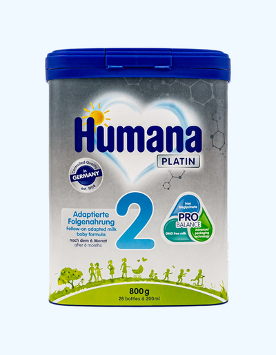Humana Platin 2 Formula, sut, tezkor, 6-12 oy, 350/400/800 g