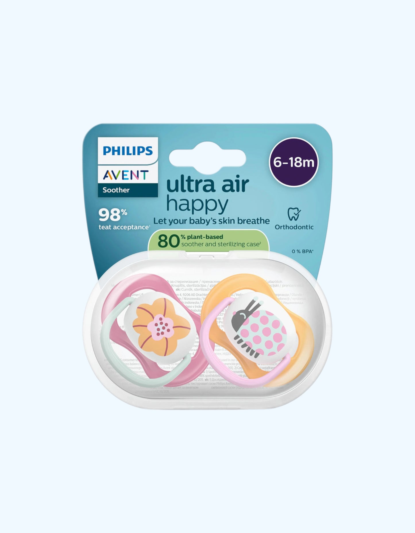 Avent Пустышки серии Ultra Air, 6-18 мес.