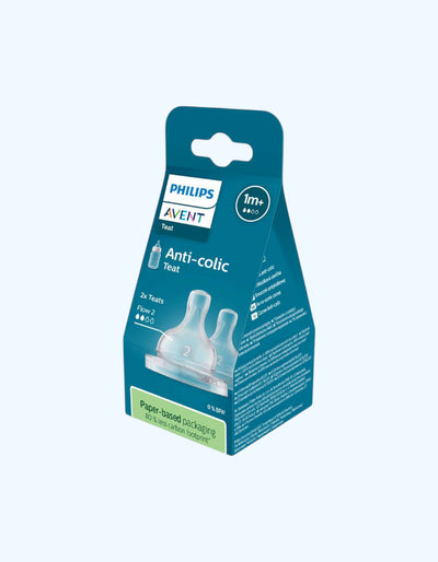 Avent Антиколиковые соски, медленный поток, 2 шт., 1+ мес