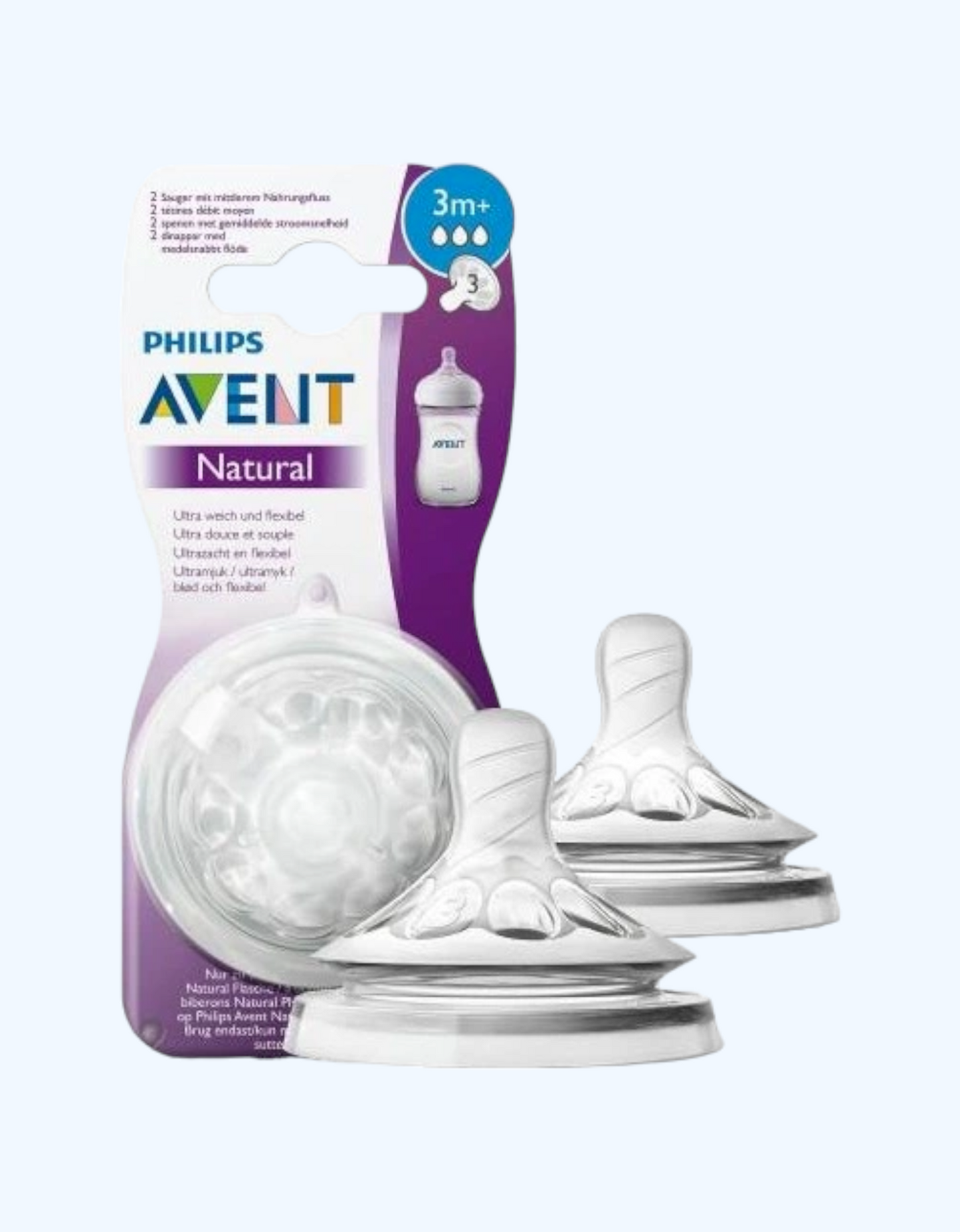 Avent tabiiy emzik, 3+ oy.