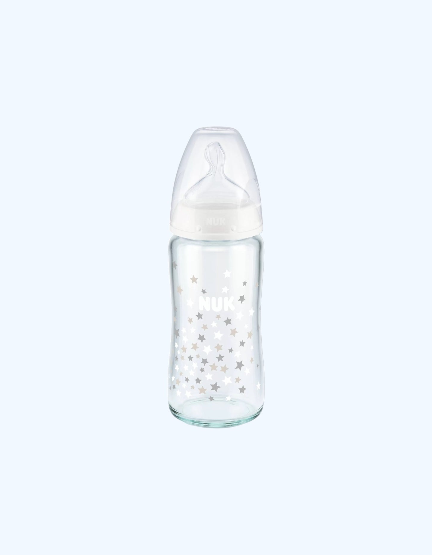 Nuk Бутылка FC+ Temp с силиконовой соской, стекло, 240 мл
