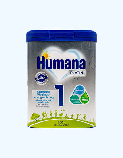 Humana Platin 1 Смесь, молочная, быстрорастворимая, 0-6 мес., 350/400/800 г