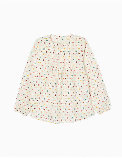 ZIPPY Yorqin bosma naqshli jingalak bluzka