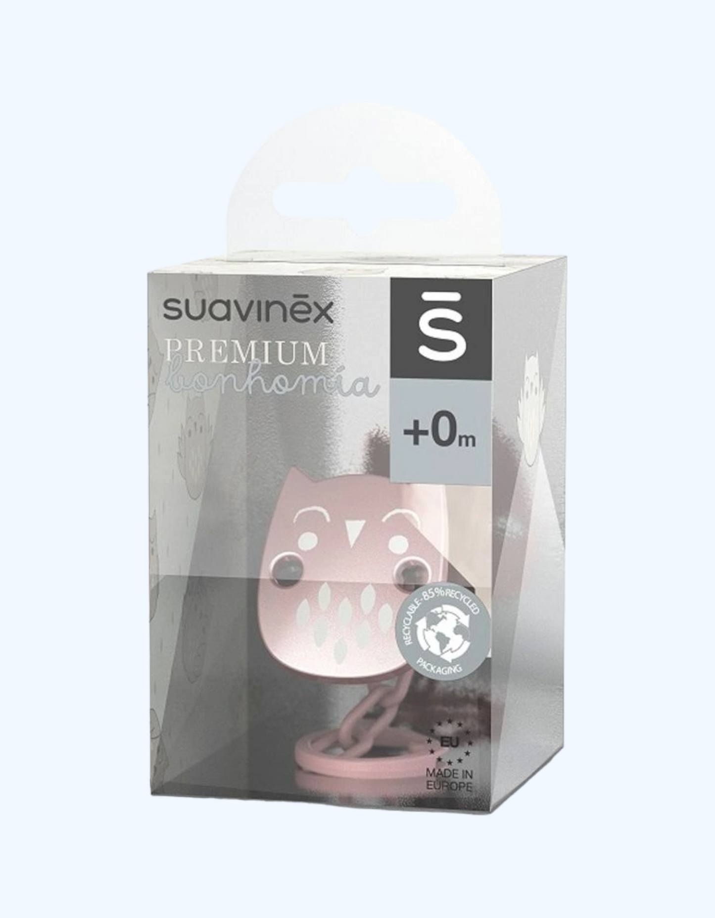 Suavinex Держатель-цепочка для пустышки "OWL"