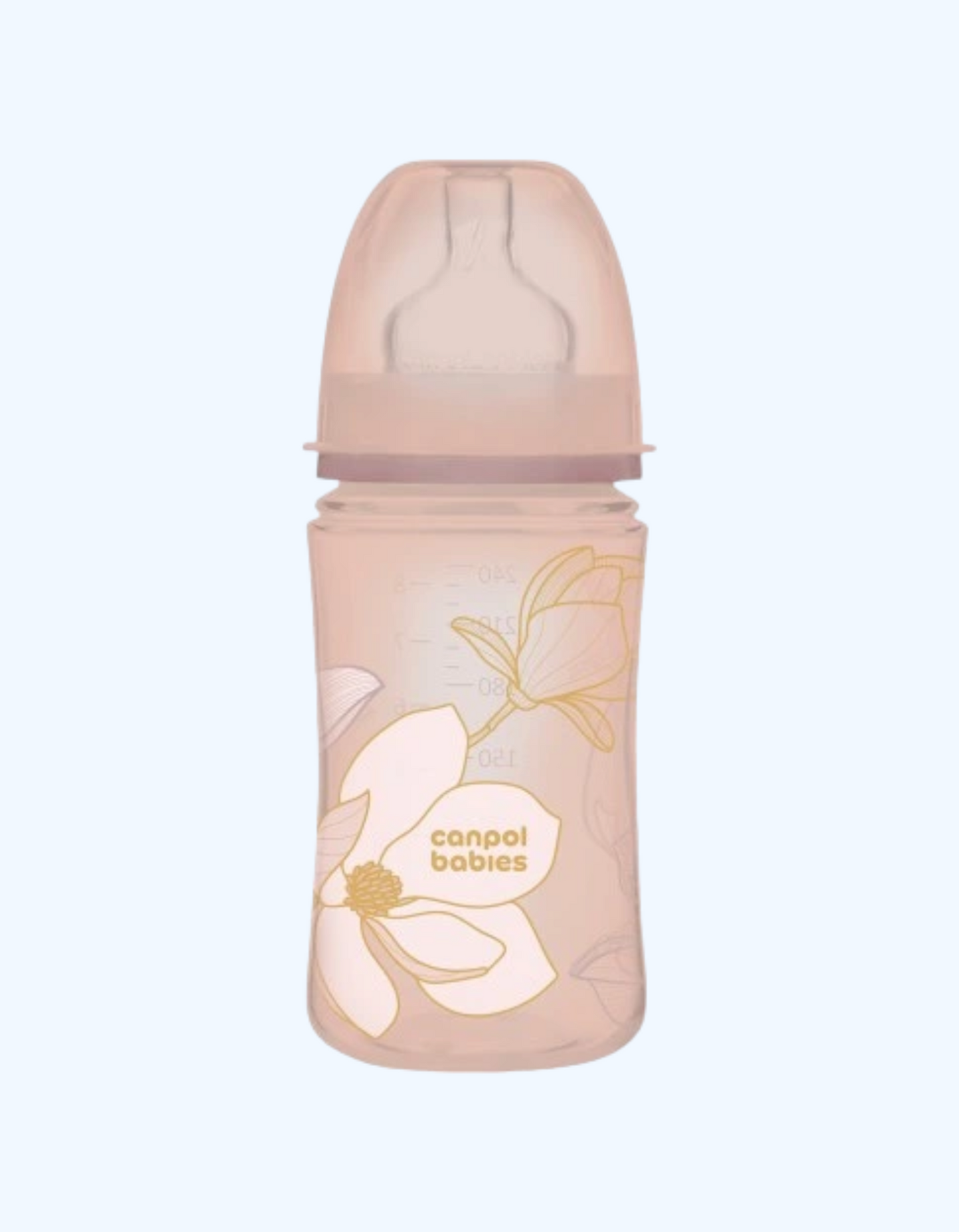 Canpol Babies Anti-Kolik, keng bo'yinli Easy Start - GOLD, 3+ oy, 240 ml