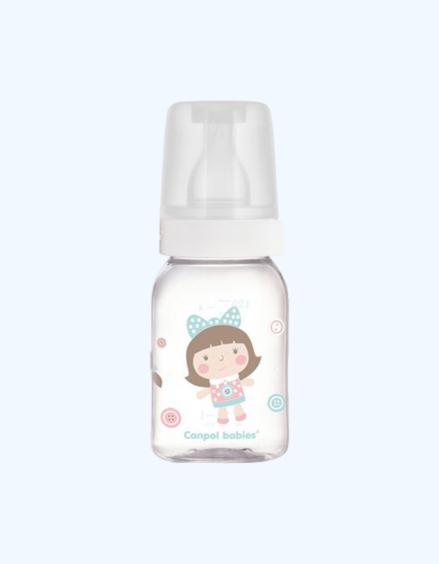 Canpol Babies Shisha butilka, silikon uchi, yashil, 3+ oy, 120 ml
