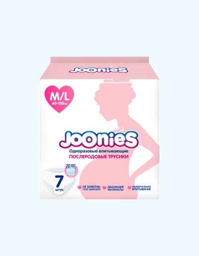 JOONIES bir martalik tug'ruqdan keyingi külotlar, hajmi M/L