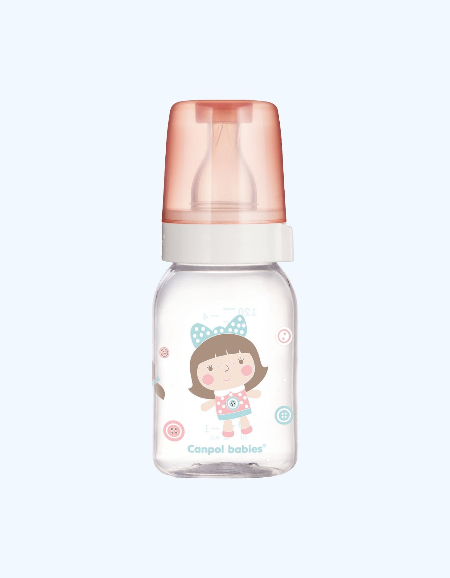 Canpol Babies Shisha butilka, silikon uchi, yashil, 3+ oy, 120 ml
