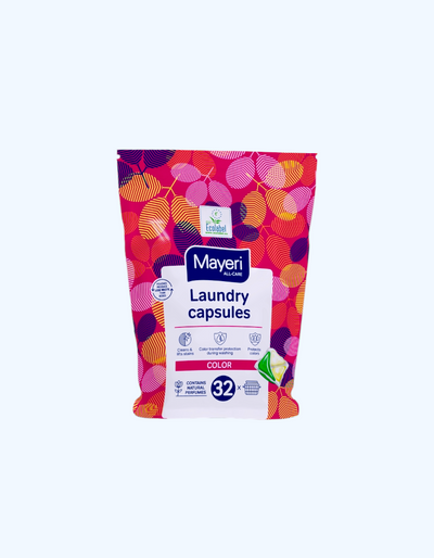 Rangli kir yuvish uchun Mayeri All-Care kapsulalari, 10/32/36 dona