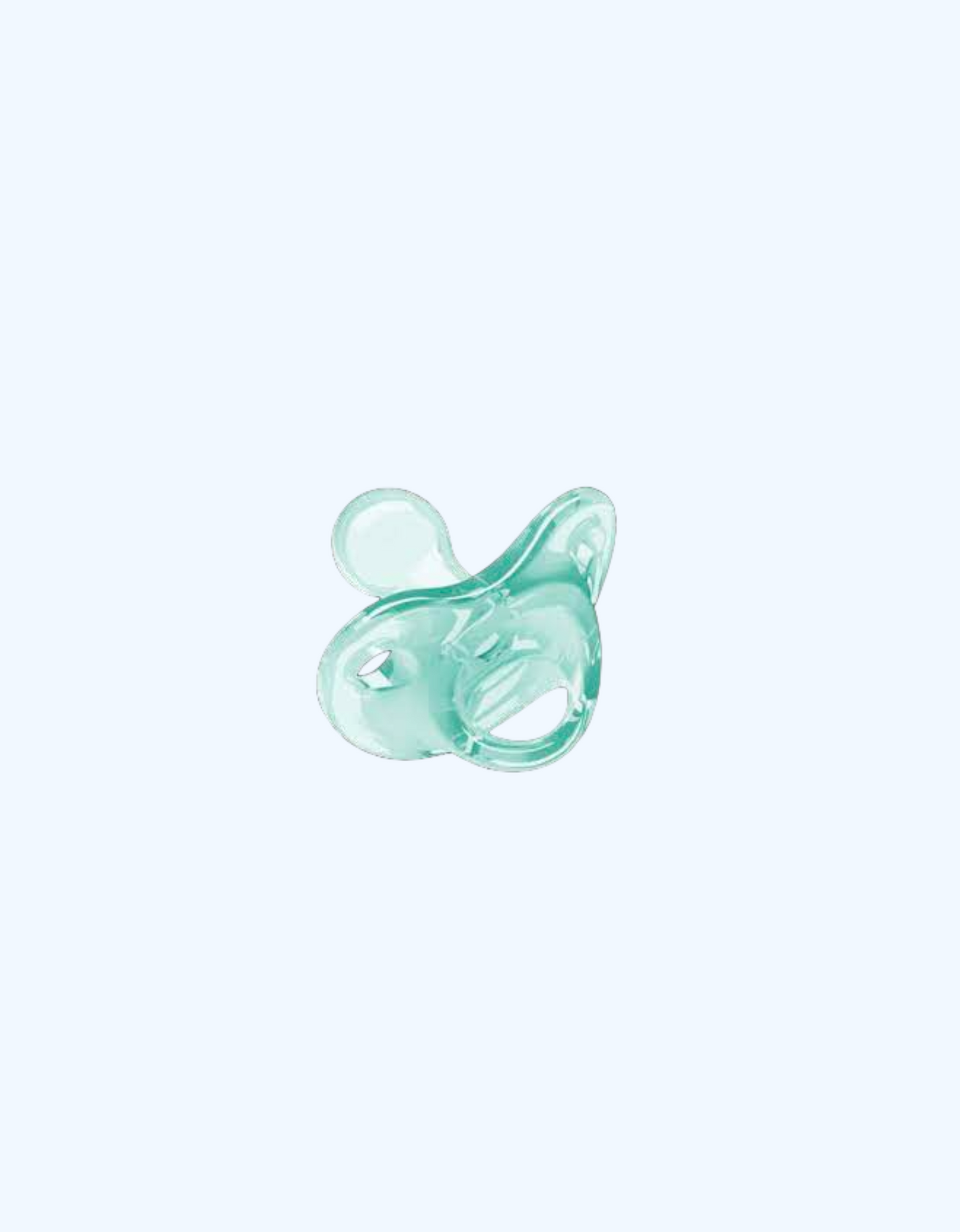 Nuk Pacifier past vaznli, silikon, yashil, XS o'lchamli, 0+ oylik chaqaloqlar uchun.