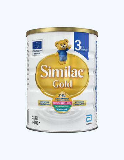 Similac Gold 3 Quruq sut formulasi, 12+ oy, 400/800 g