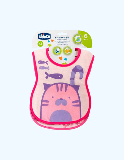 Chicco Набор нагрудников, розовый, 6+ мес.