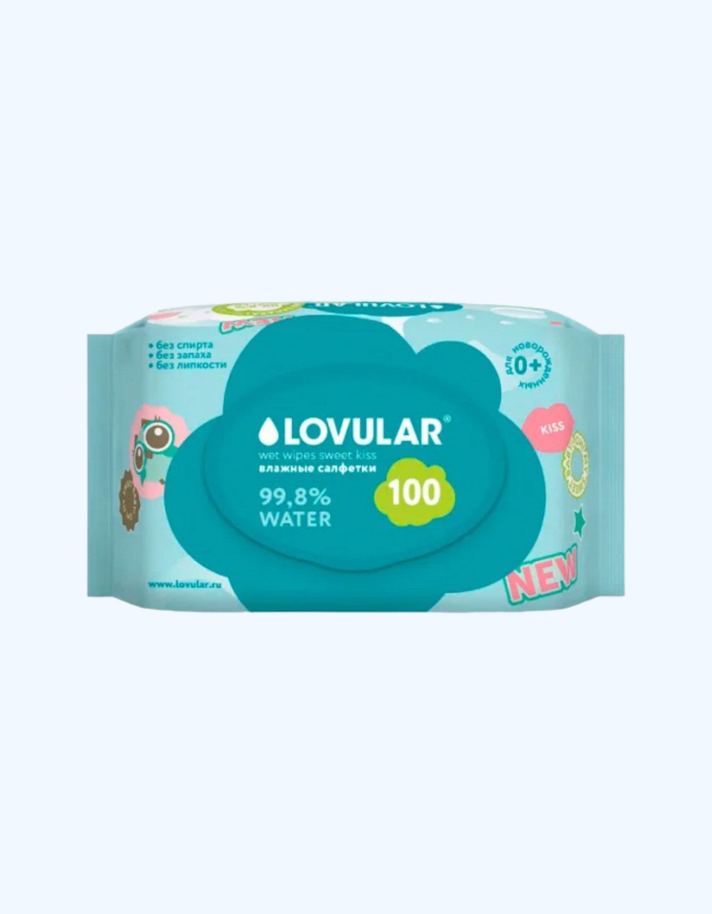 Lovular SWEET KISS nam salfetkalar, 100/300 dona