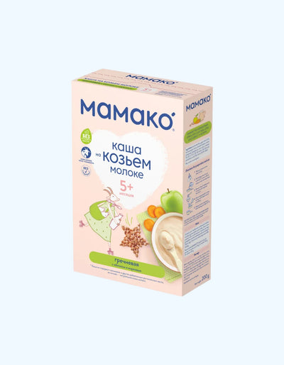 Mamako olma va sabzi bilan karabuğday pyuresi, echki suti, 5+ oy, 200 g