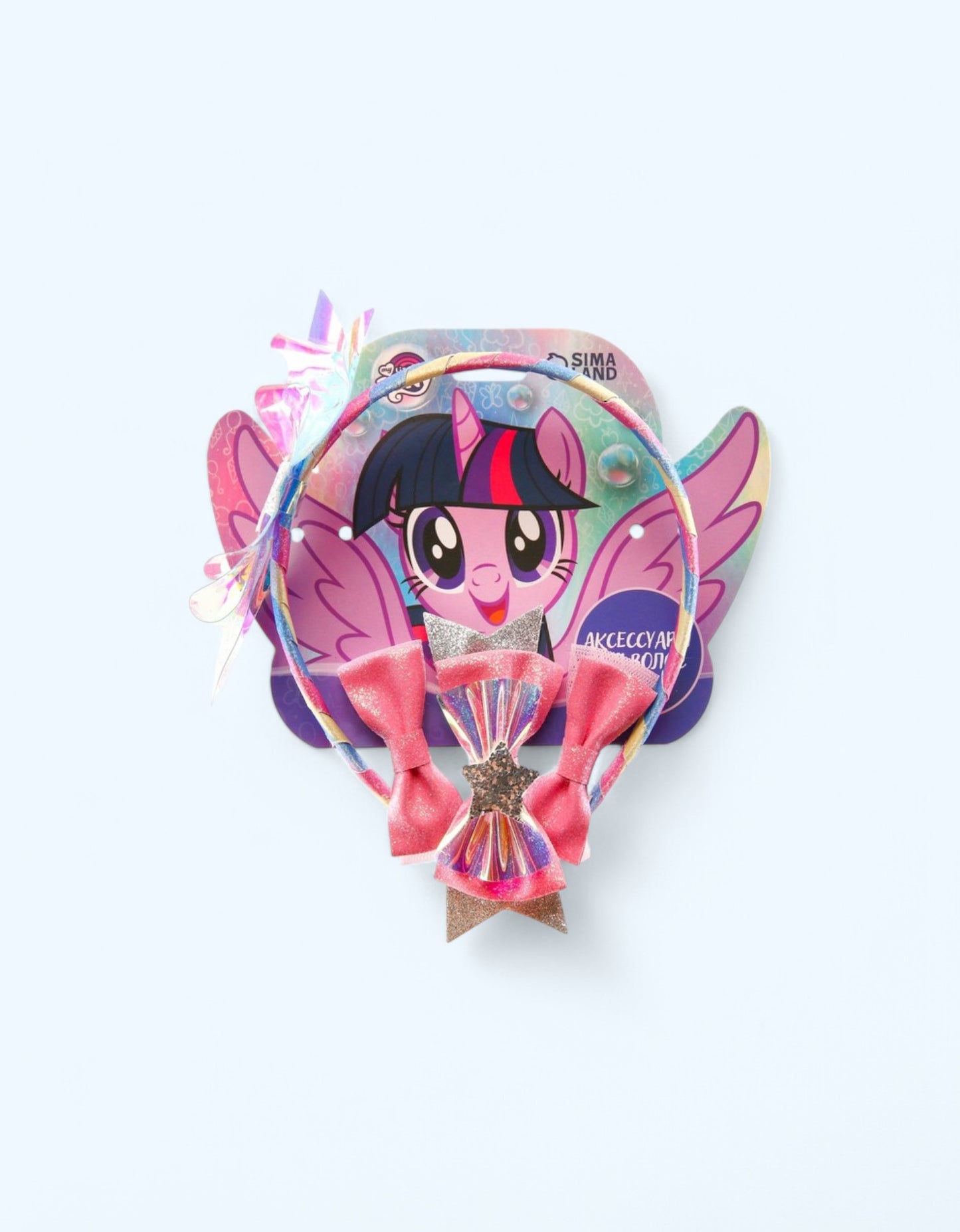 БукваЛенд Аксессуары для волос My Little Pony "Искорка", ободок, 3 заколки