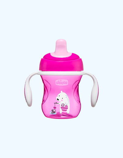 Chicco Trening Cup, pushti, 6+ oy, 200 ml