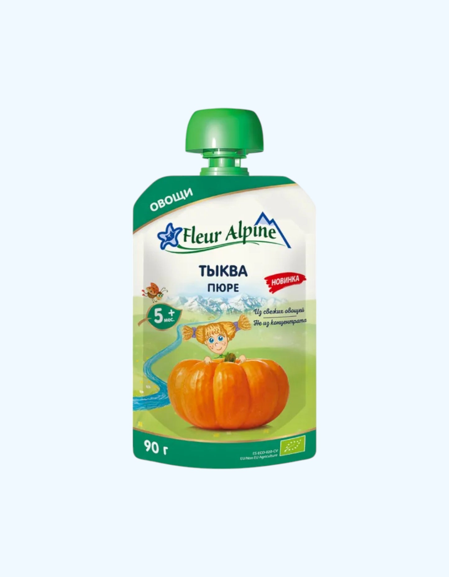 Fleur Alpine Пюре тыква, 5+ мес., 90 г