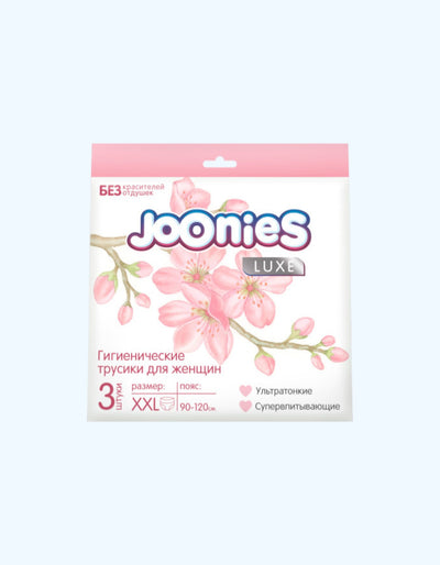 JOONIES Ayollar uchun gigienik külotlar, XXL (90-120 sm), 3 dona