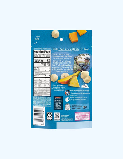 Gerber pishirilgan yogurt bo'laklari, tropik mevalar ta'mi, 8+ oy, 28 g