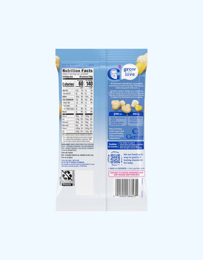 Gerber Puffcorn Снеки, со вкусом кукуруза, 12+ мес., 35 г