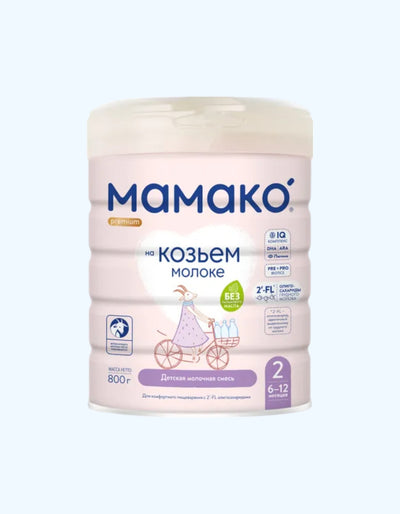 Mamako 2 Premium, echki sutidagi quruq aralash, 6-12 oy, 400/800 g