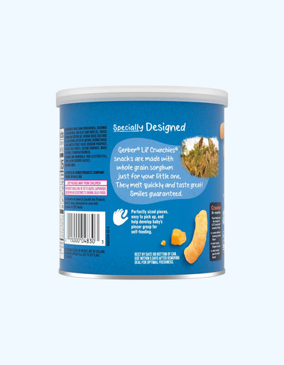 Gerber makkajo'xori tayoqchalari bankalarda, cheddar pishloq, 8+ oy, 42 g