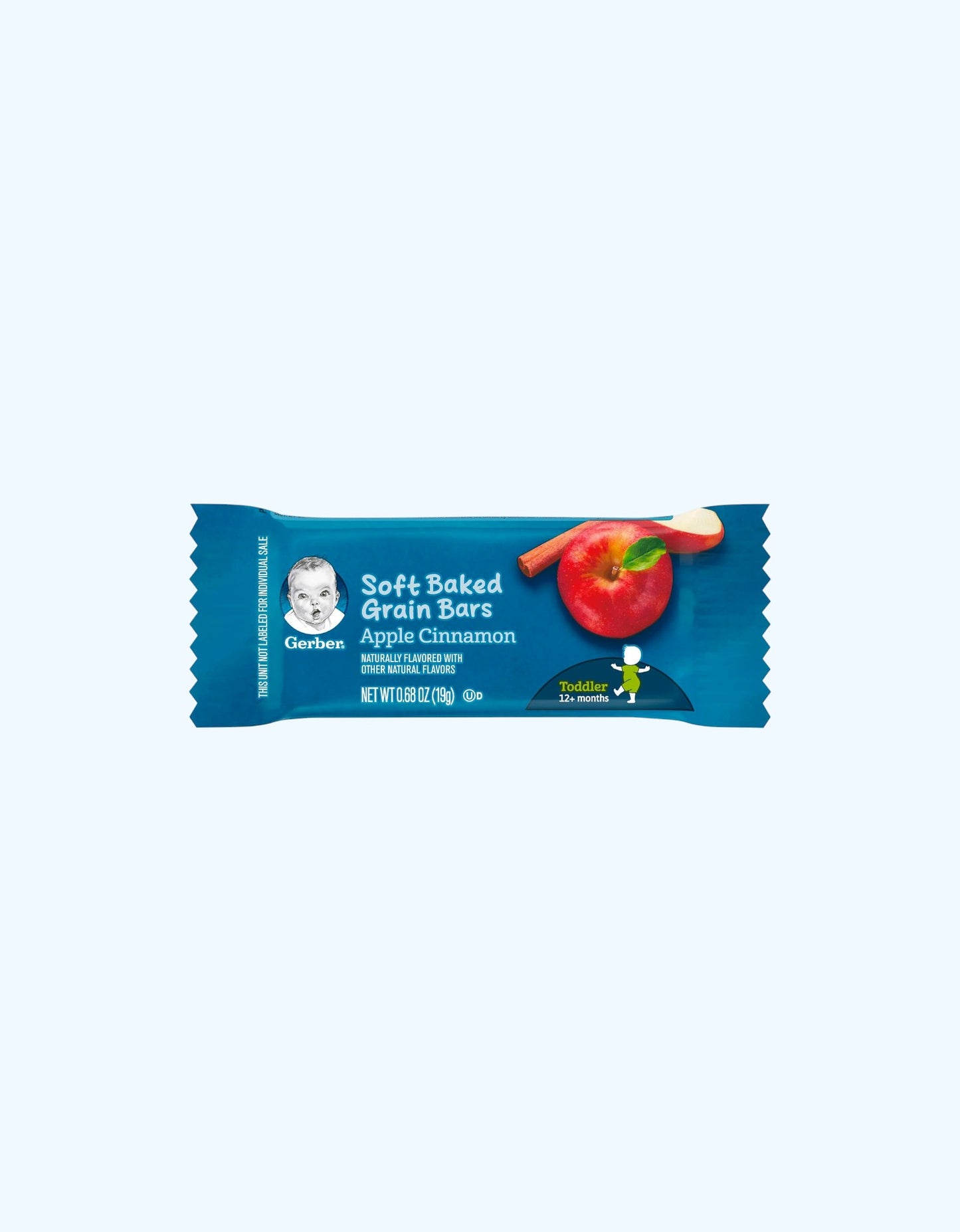 Olma va doljin bilan to'ldirilgan Gerber pishirilgan donli bar, 12+ oy, 19 g
