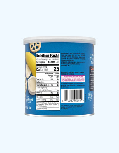 Gerber tish g'ildiraklari, banan, 8+ oy, 42g