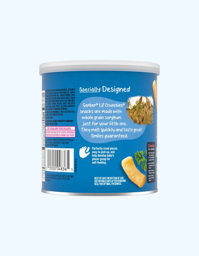 Gerber makkajo'xori tayoqchalari bankalarda, Ranch sousi, 8+ oy, 42 g