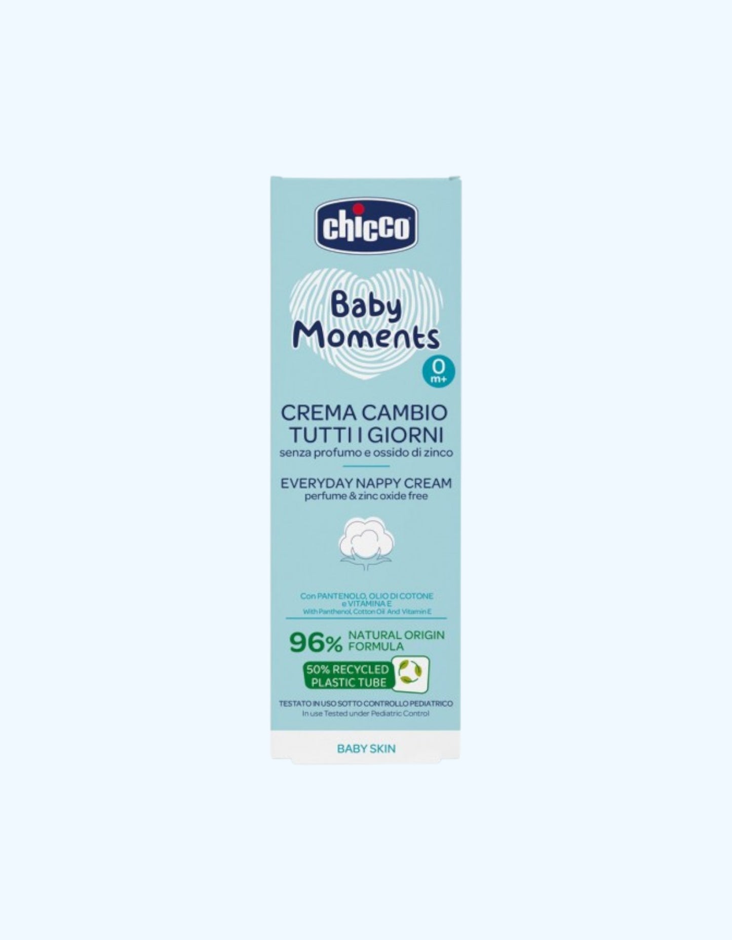 Chicco Baby Moments Крем защитный под подгузник с пантенолом, 100 мл