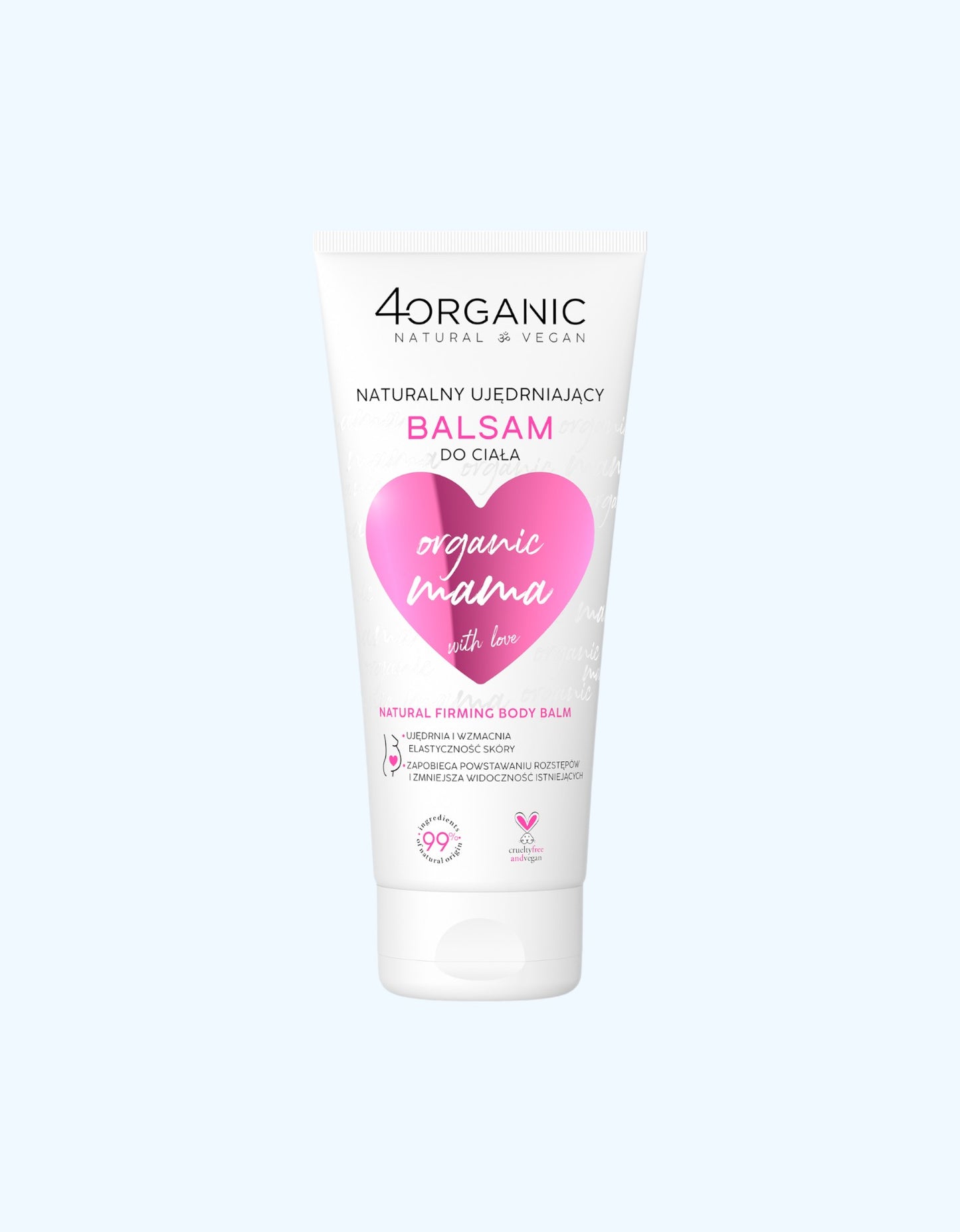 4organic Mama Бальзам увлажняющий для тела от растяжек, для беременных и мам, 200 мл