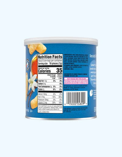 Gerber makkajo'xori tayoqchalari bankalarda, vanil, 8+ oy, 42 g