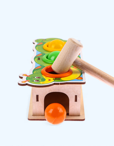 БукваЛенд Стучалка-сортер "Гусеница", с молотком